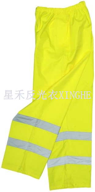 Lekkie spodnie przeciwdeszczowe HiViz