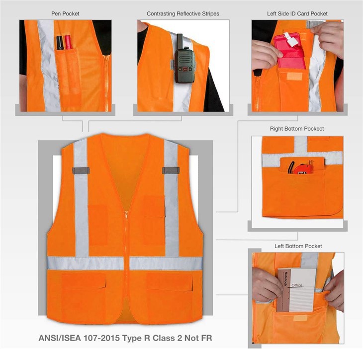 Fluorescent Yellow Safety Vest