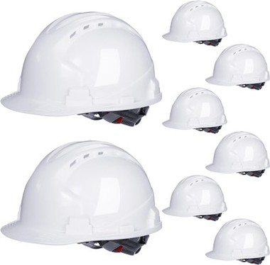 Kask pracownika budowlanego