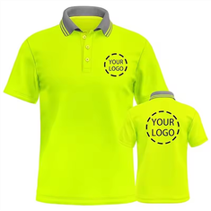 Odblaskowa koszulka polo z logo